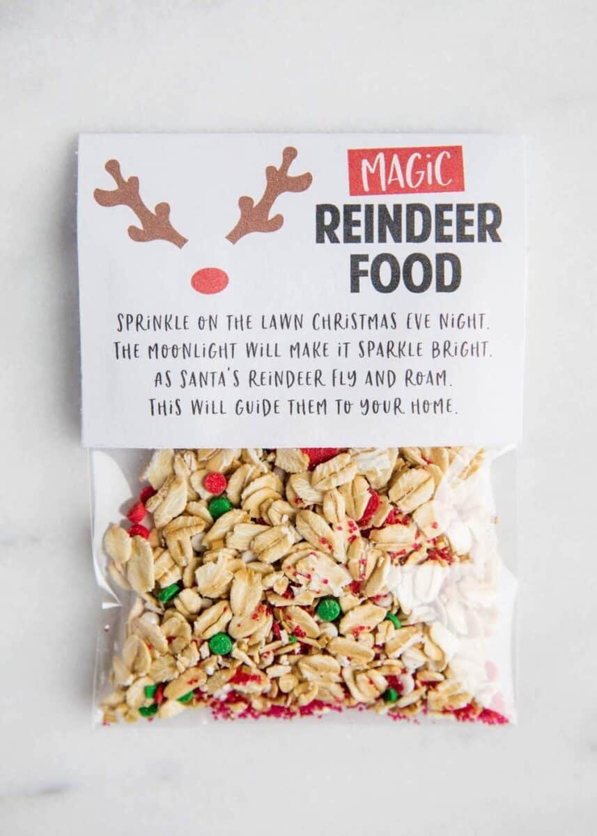 Free Printable Reindeer Food Templates
