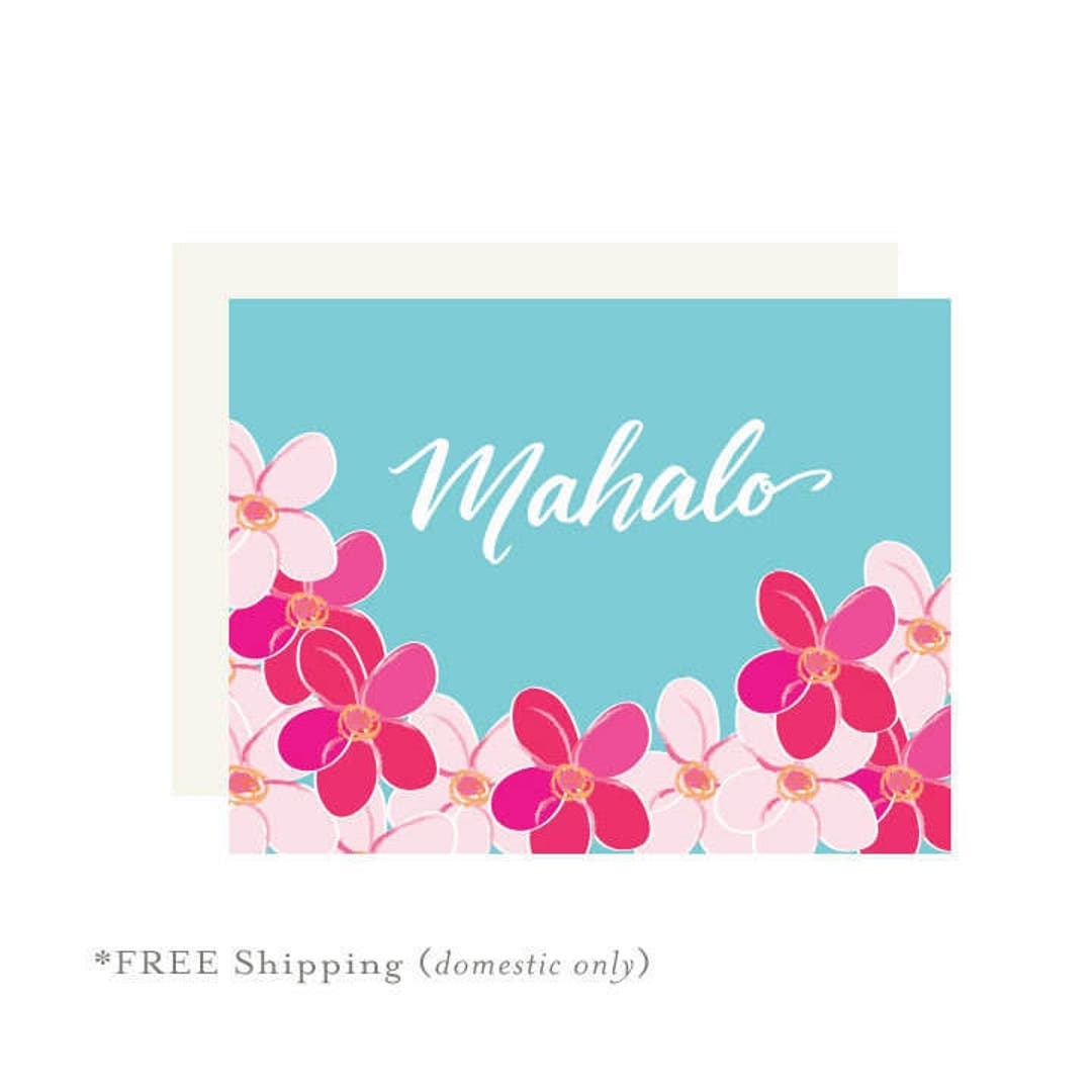 Free Printable Mahalo Note Card Templates