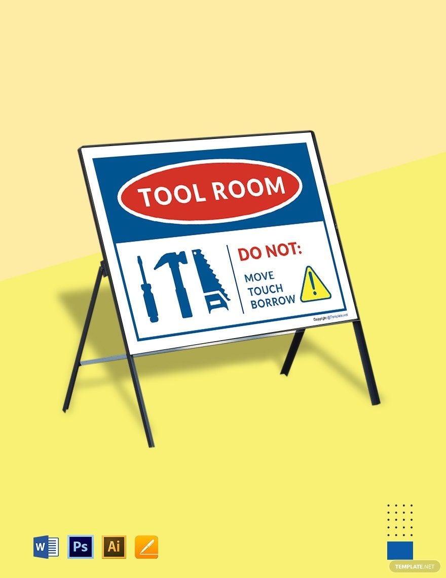 Mail Room Sign Template In Pages Word Illustrator PSD 