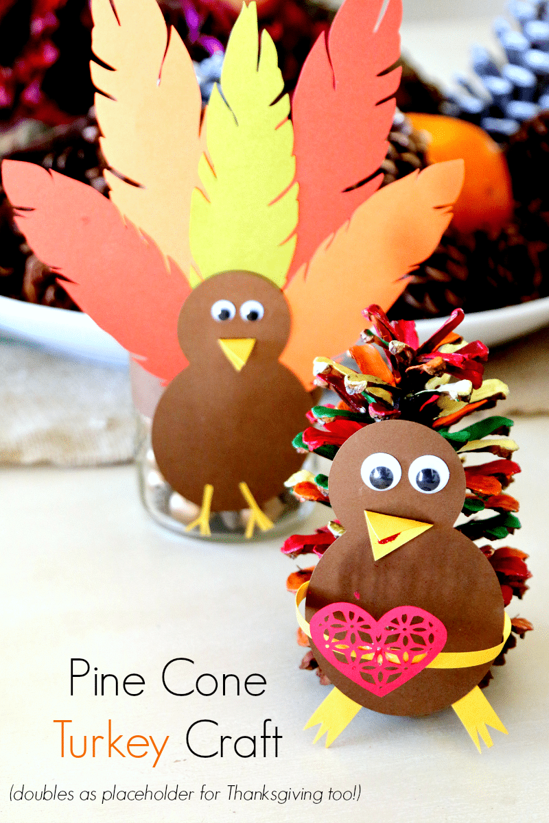 Free Printable Pinecone Turkey Template