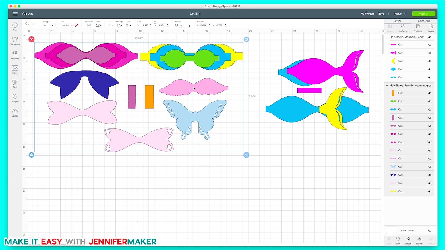 Free Printable Mermaid Bow Template