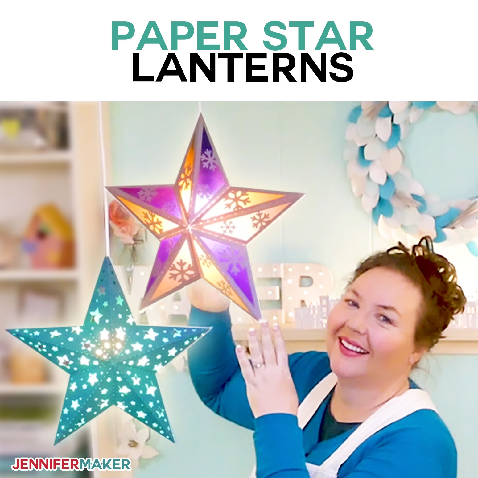 Make Paper Star Lanterns To Brighten Up Your Nights Jennifer Maker