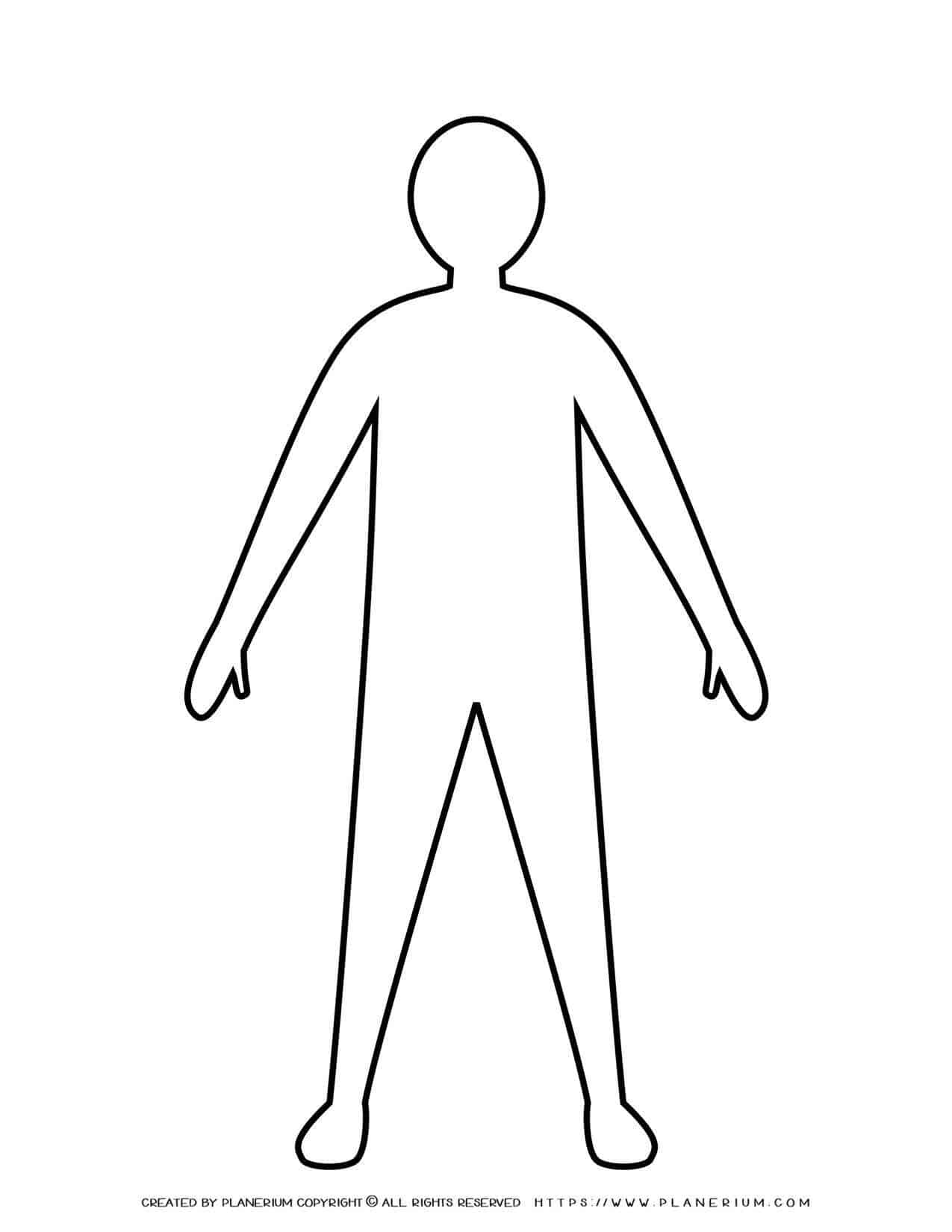 Free Printable Person Outline Template