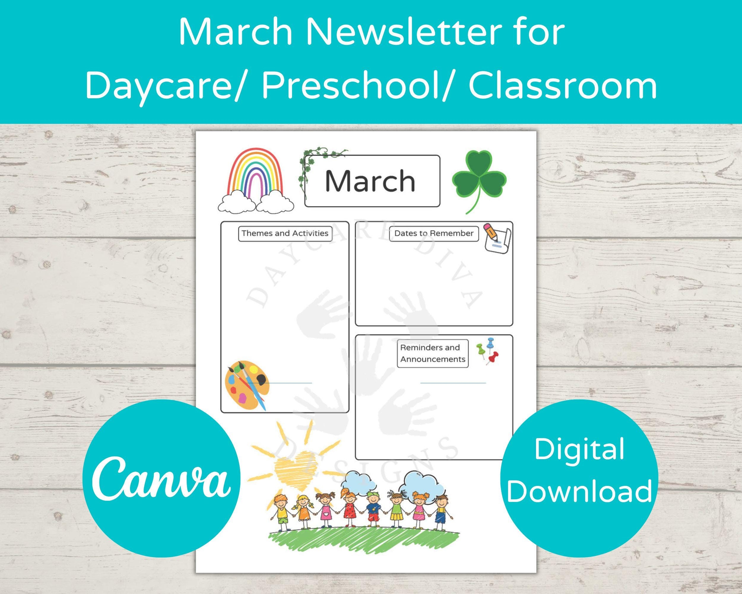 Free Printable March Newsletter Template