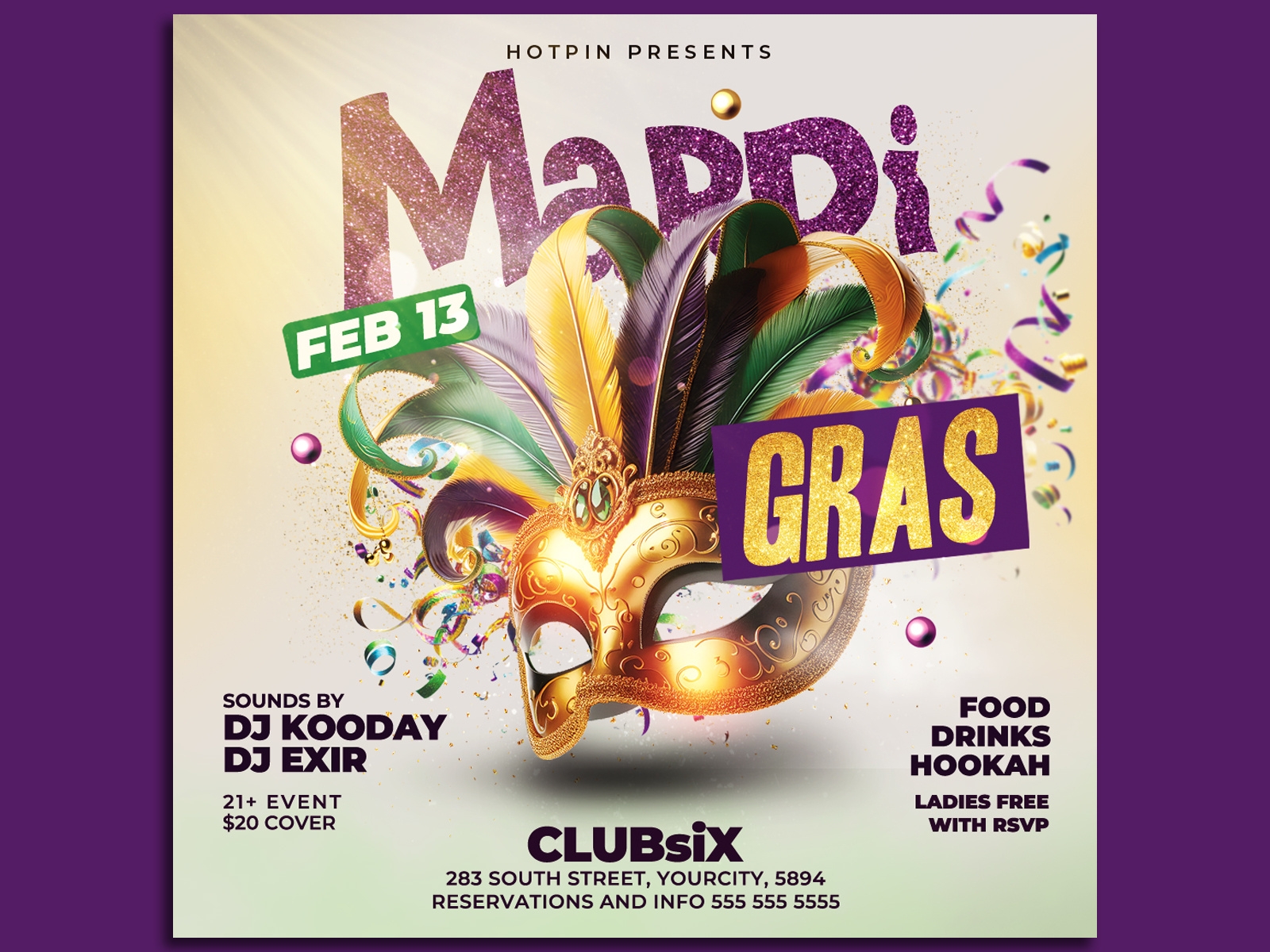 Free Printable Mardi Gras Flyer Template Free Printable Mardi Gras Flyer Template