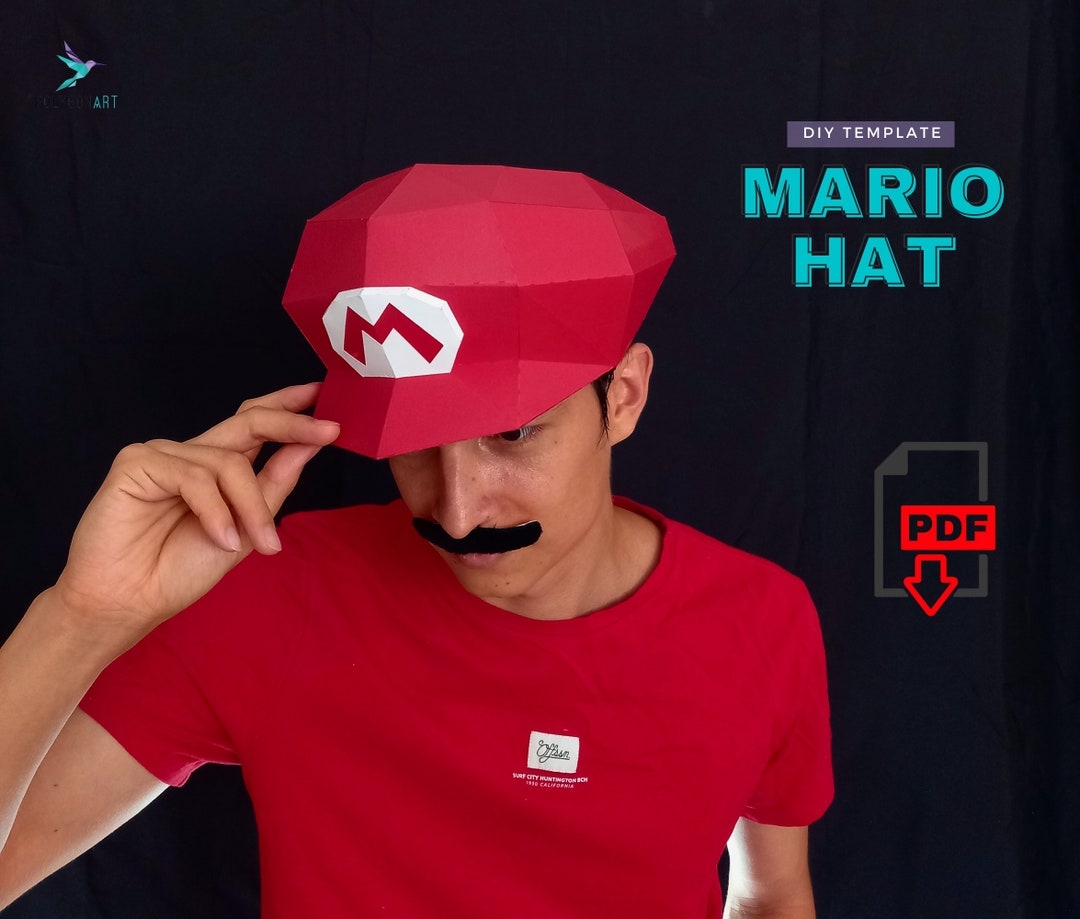 Free Printable Mario Hat Template