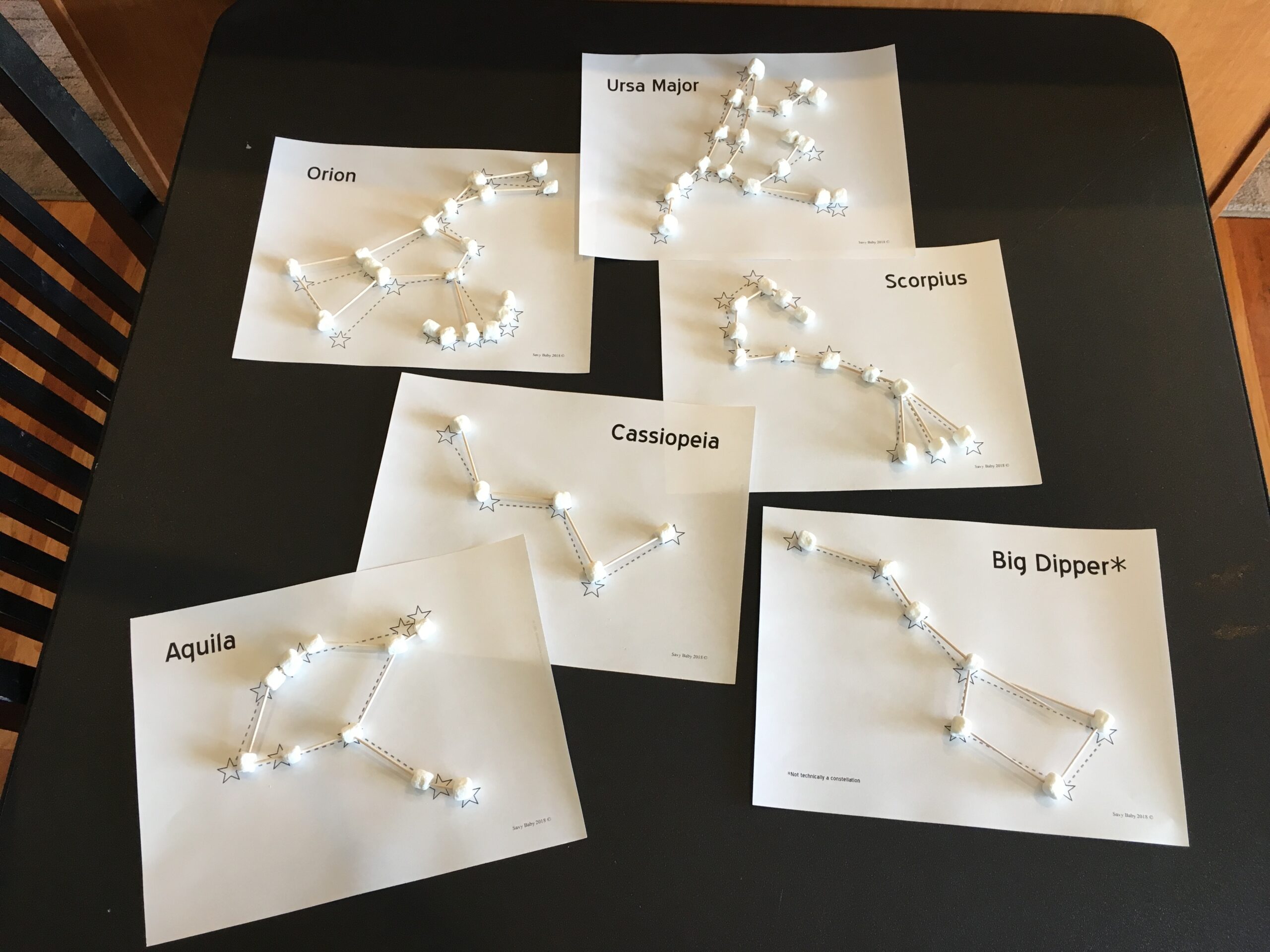 Marshmallow Constellations FREE Printables Savy Activities