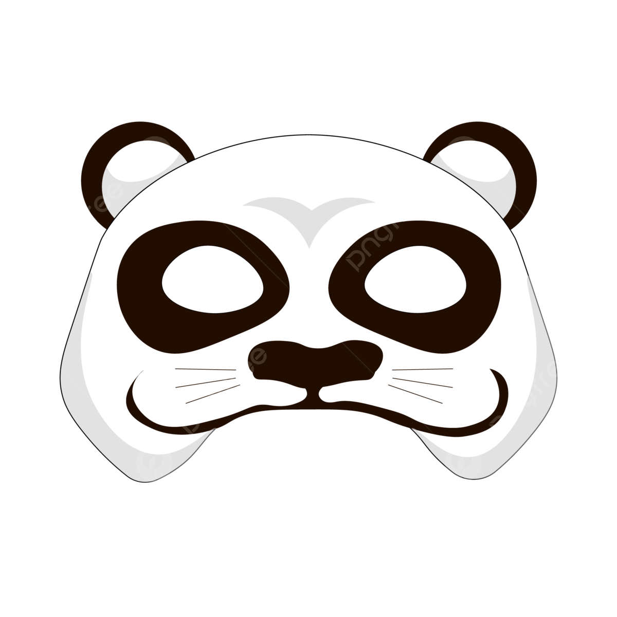 Free Printable Panda Mask Template