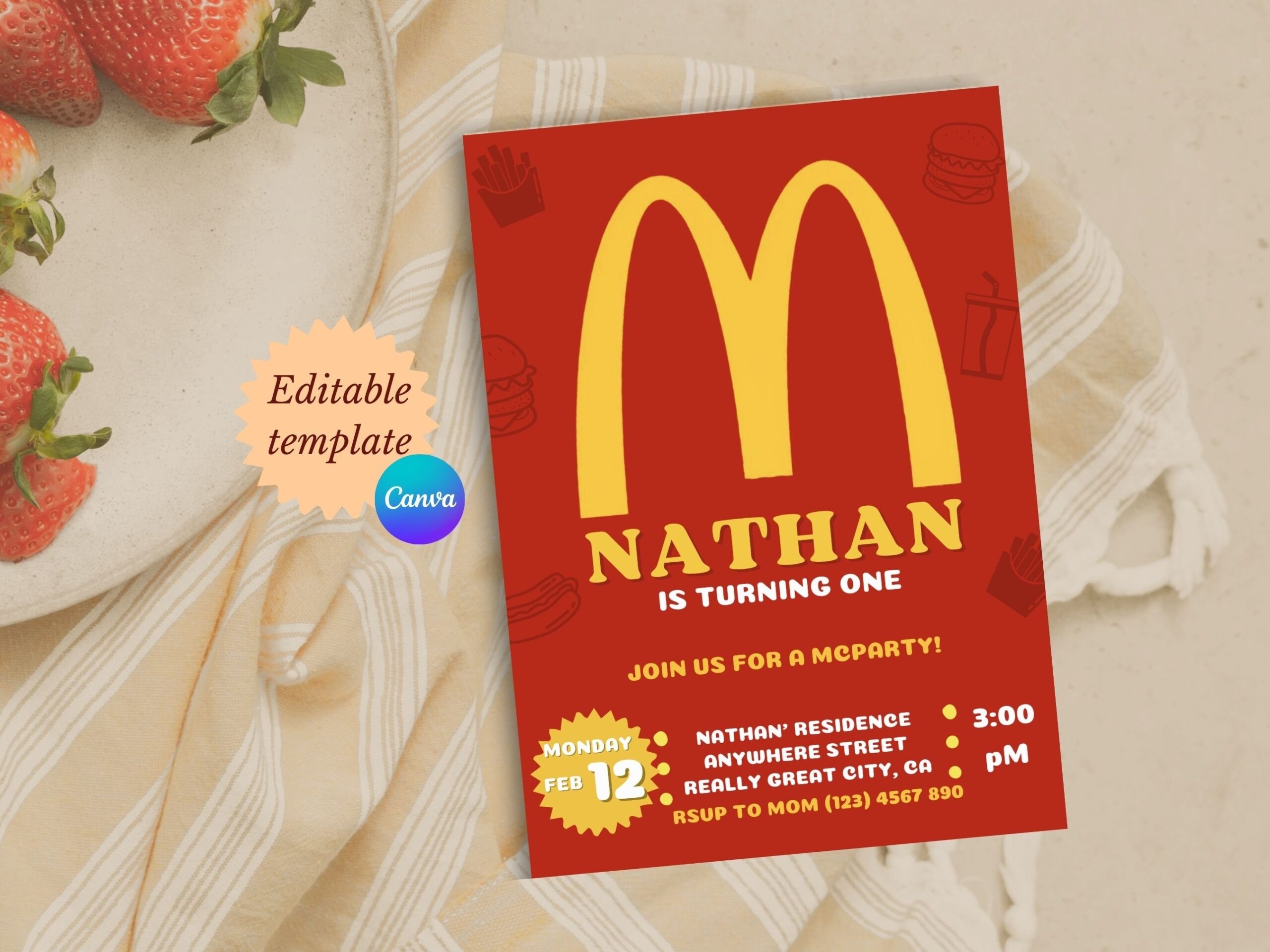McDonalds Birthday Party Invitation Editable McDonalds Theme Party Printable Payhip McDonalds Birthday Party Invitation Editable McDonalds Theme Party Printable Payhip