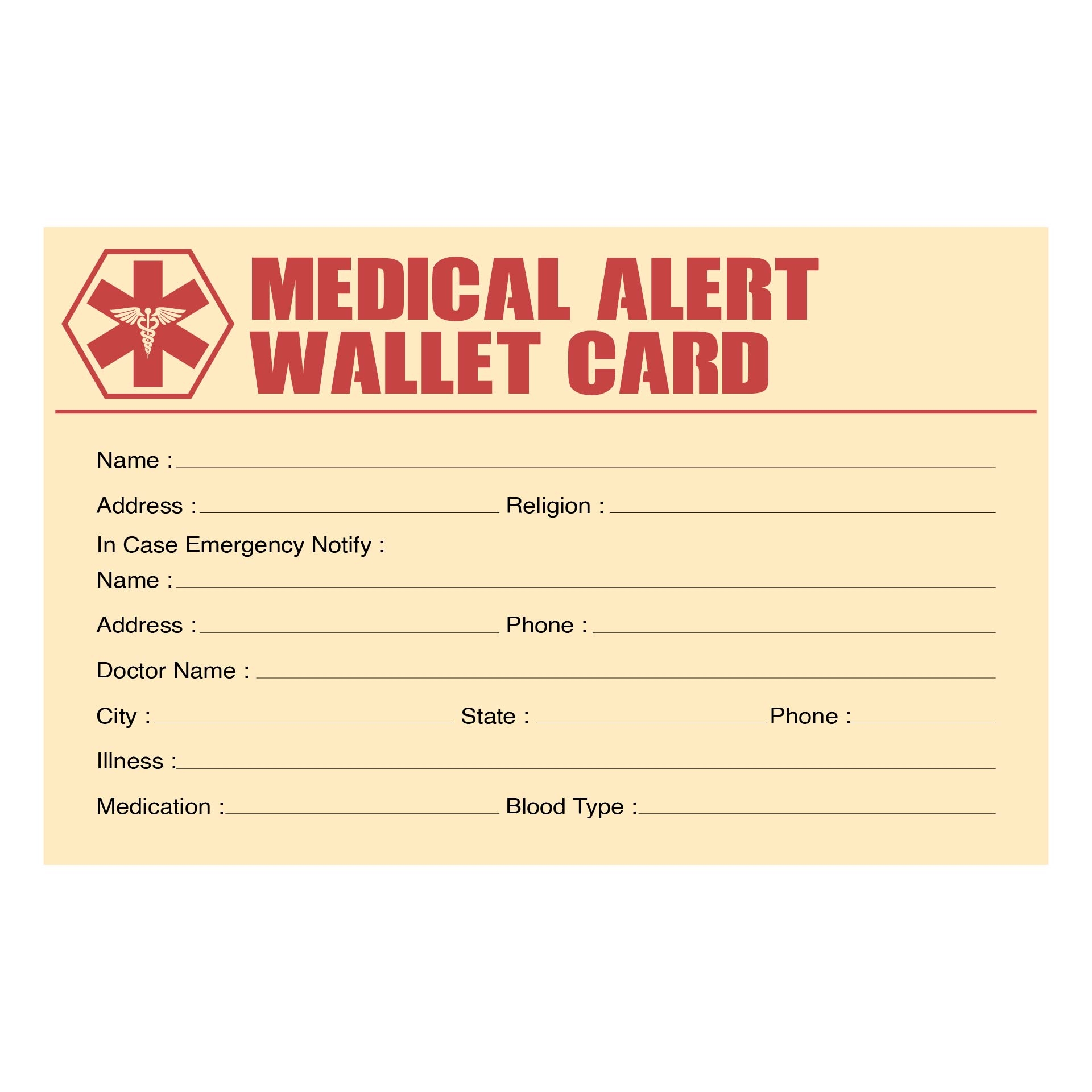 Medical Cards 10 Free PDF Printables Printablee