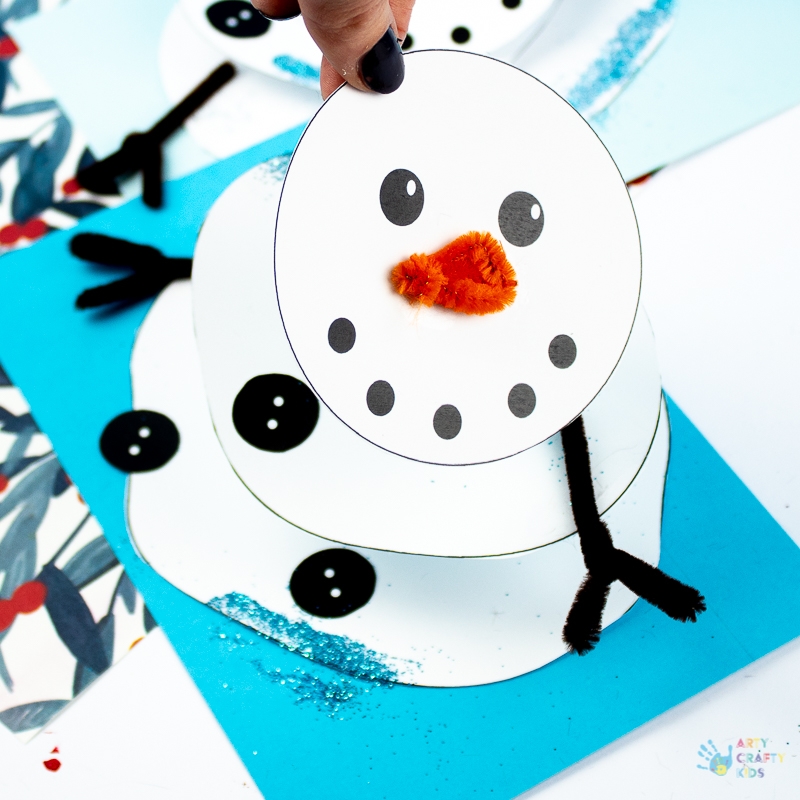 Melting Snowman Paper Craft Arty Crafty Kids