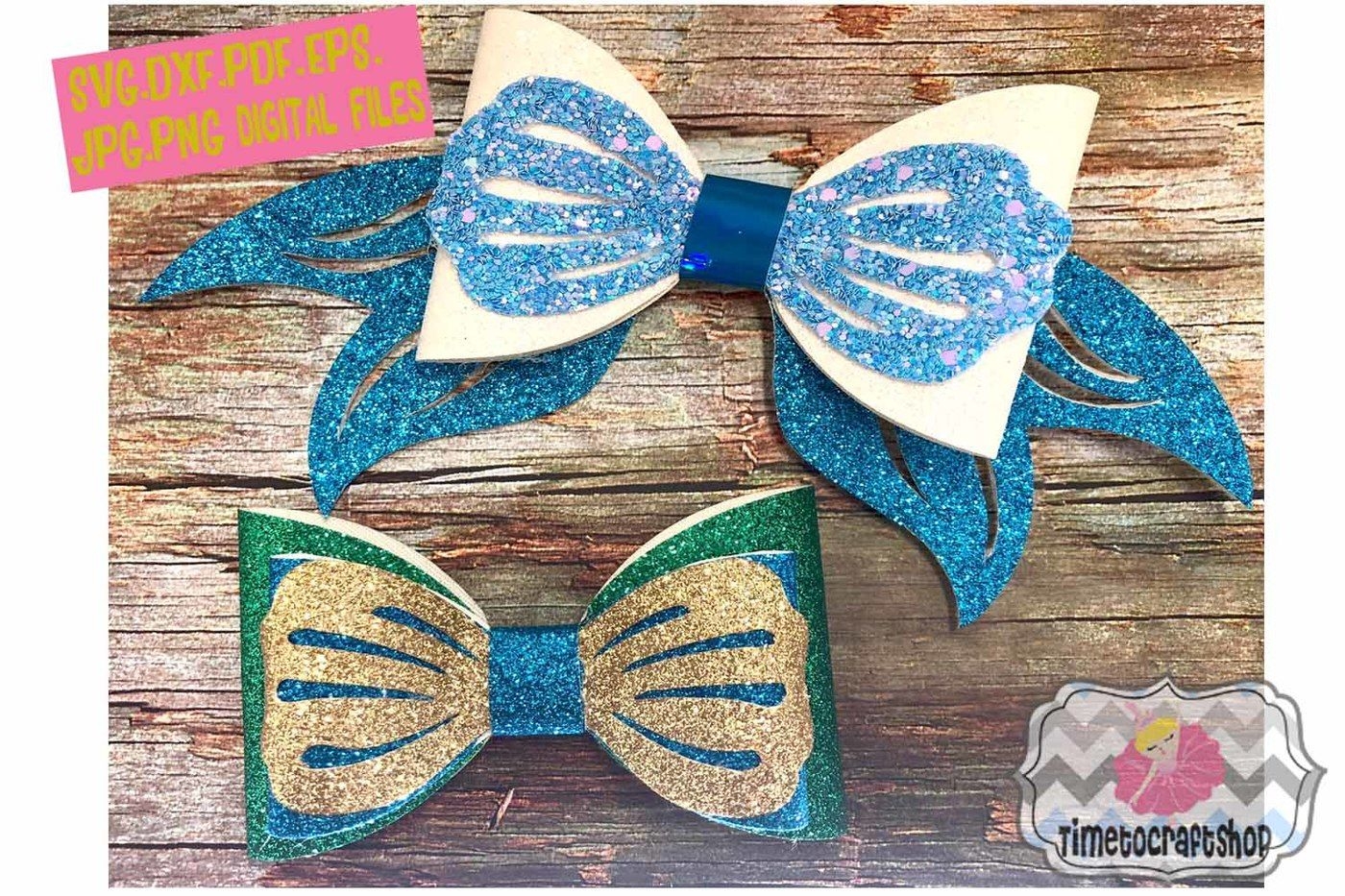 Mermaid Hair Bow Template Svg Dxf Pdf Eps Jpg Png By Mermaid Hair Bow Template Svg Dxf Pdf Eps Jpg Png By