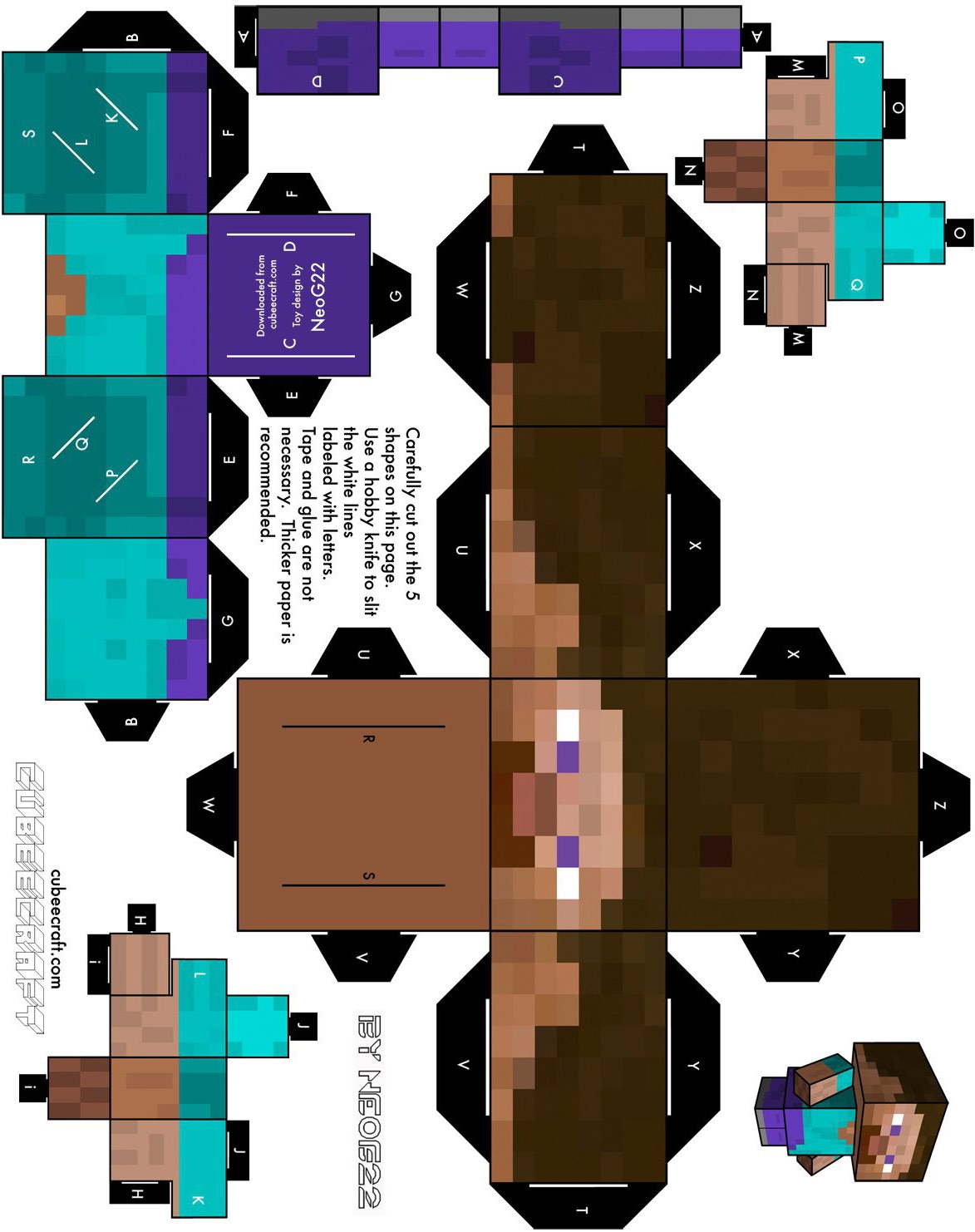 Free Printable Minecraft Papercraft Templates