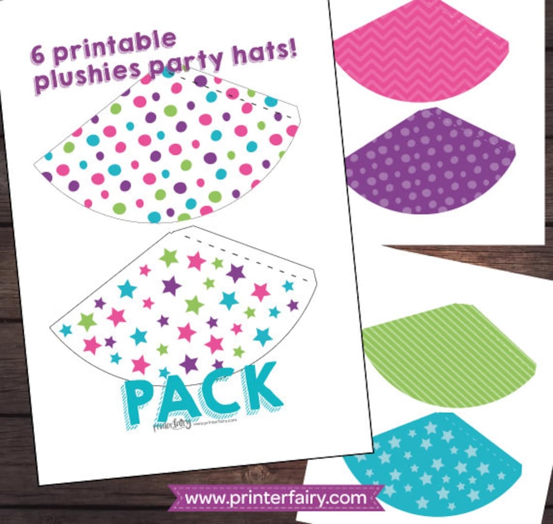 Mini hats For Plushies Pet Adoption Party Puppy Party Printables Cat Birthday Printables DIGITAL Instant Download Etsy