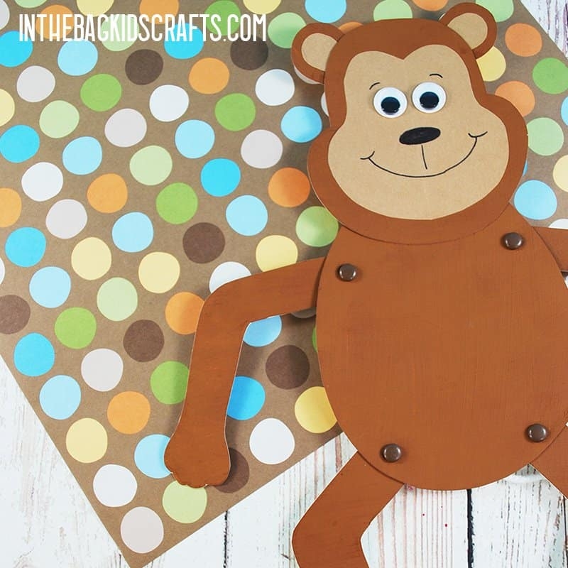 Free Printable Monkey Craft Template Free Printable Monkey Craft Template