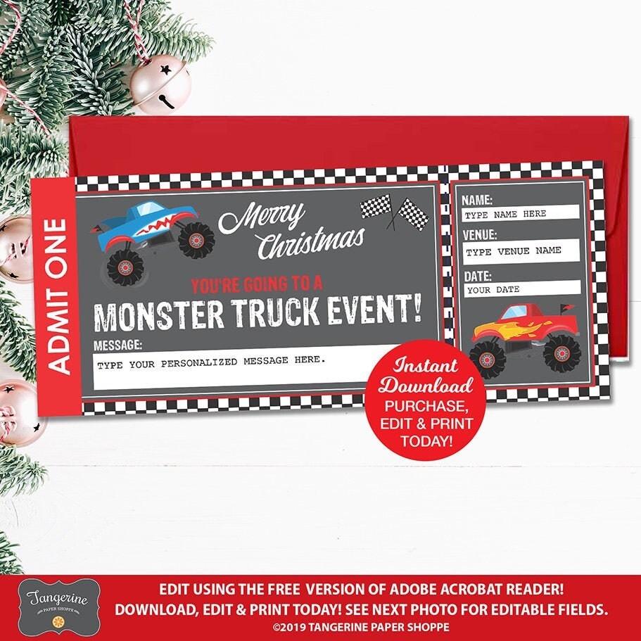 Free Printable Monster Truck Templates Free Printable Monster Truck Templates