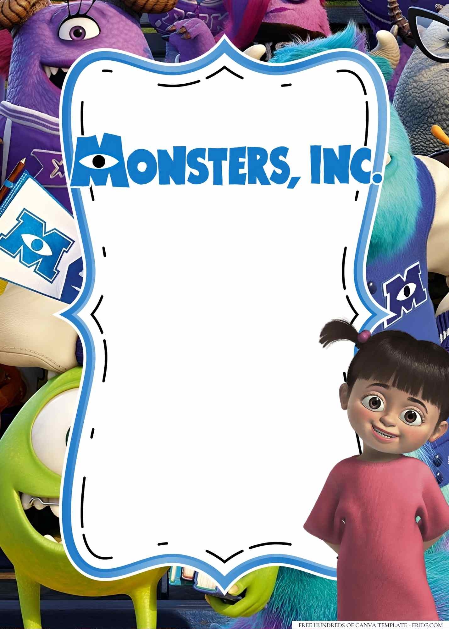 Free Printable Monsters Inc Templates Free Printable Monsters Inc Templates