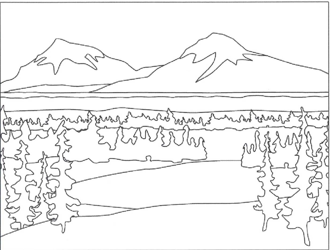 Free Printable Mountain Template Free Printable Mountain Template
