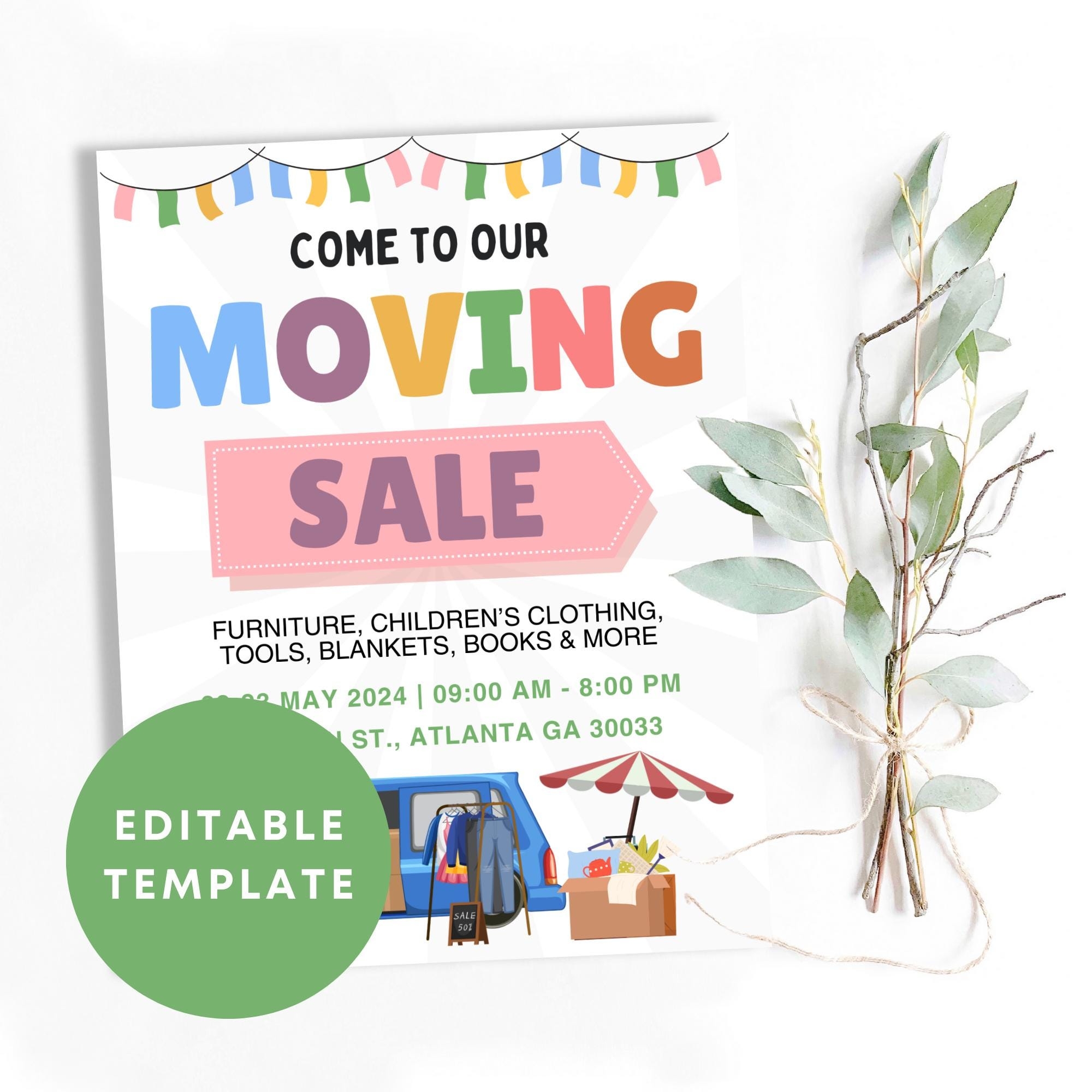 Free Printable Moving Announcement Templates Uk