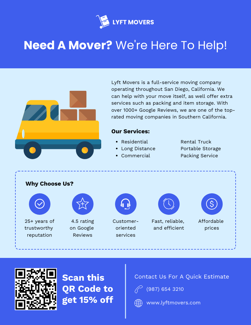 Free Printable Moving Flyers Template