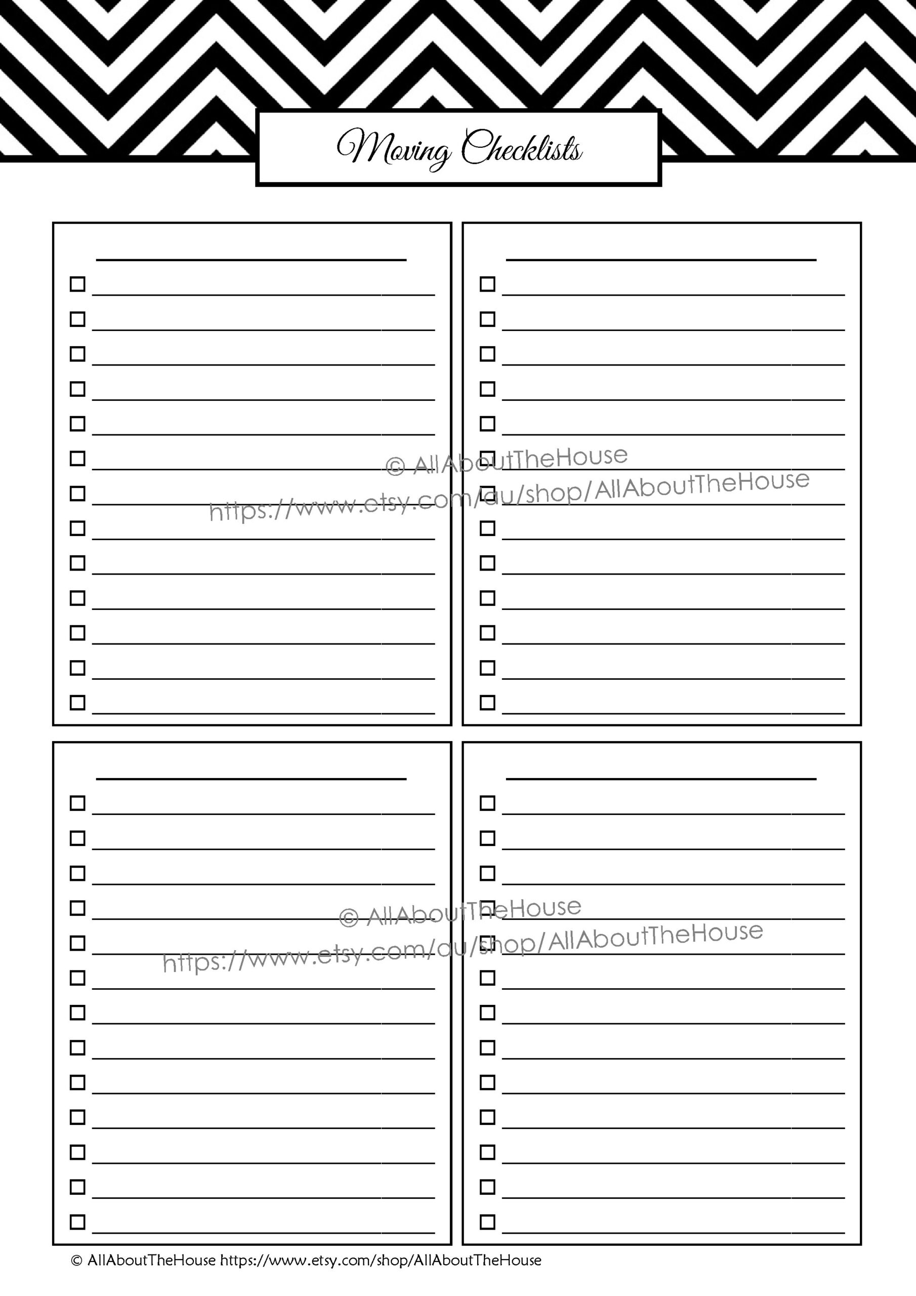 Moving Planner Editable AllAboutTheHouse Printables