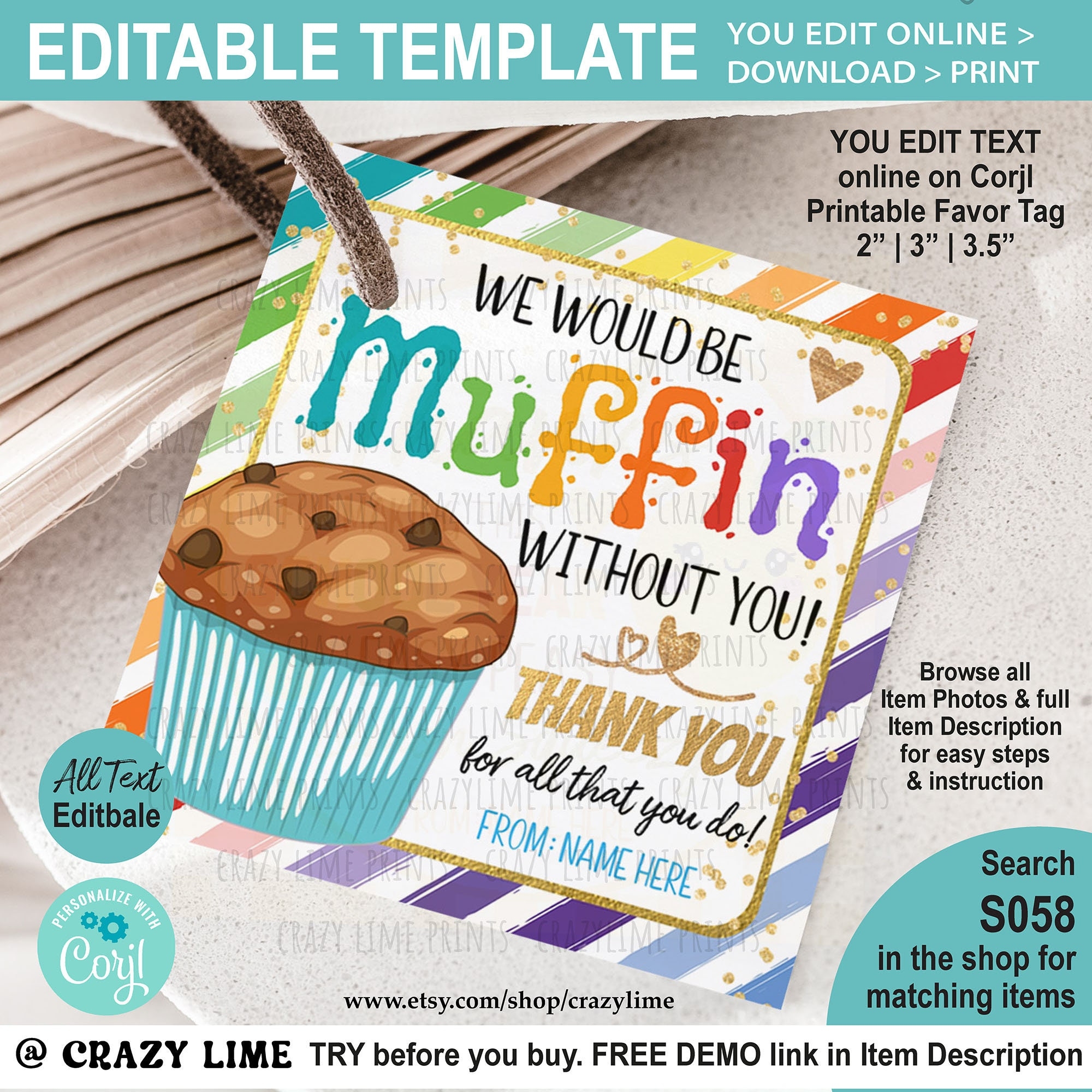 Free Printable Muffin Template