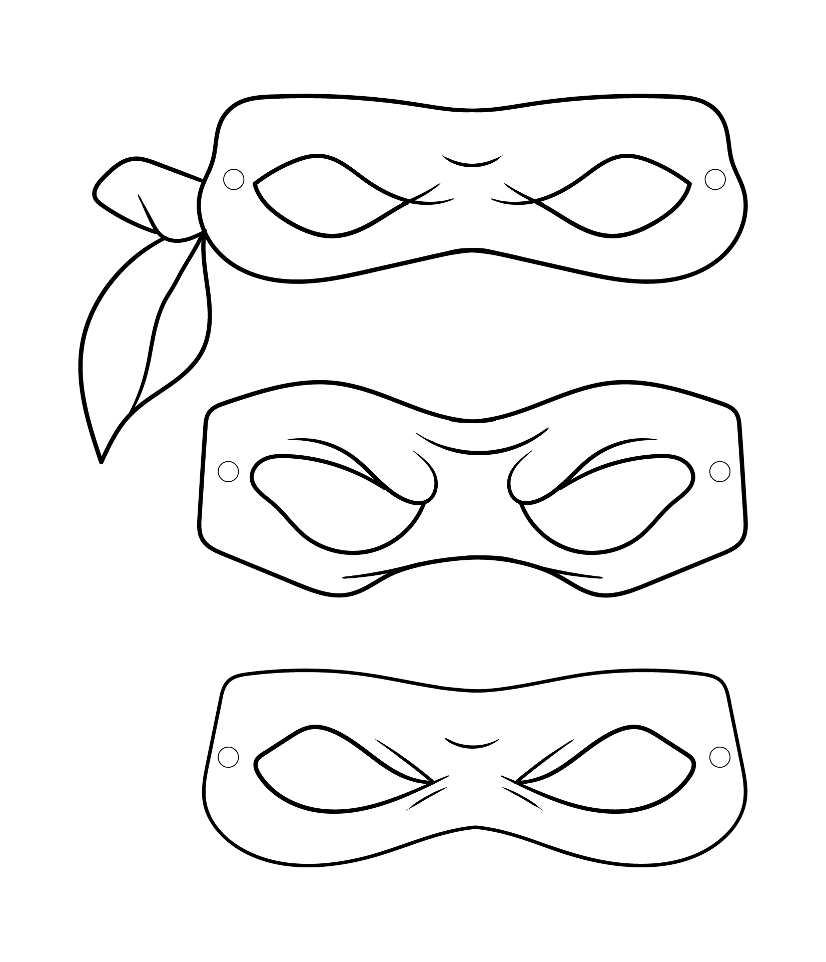 Free Printable Ninja Disguise Template