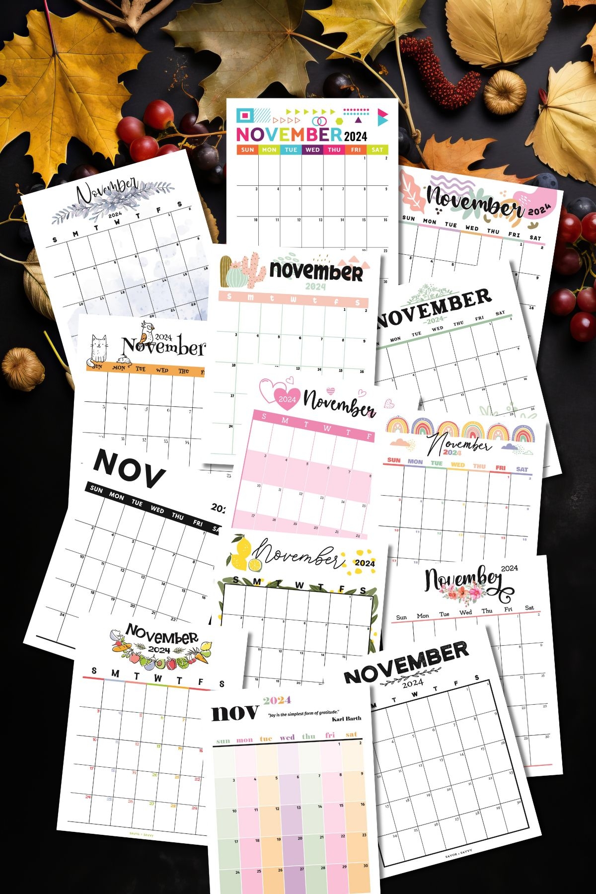 Free Printable November Calendar Templates Free Printable November Calendar Templates