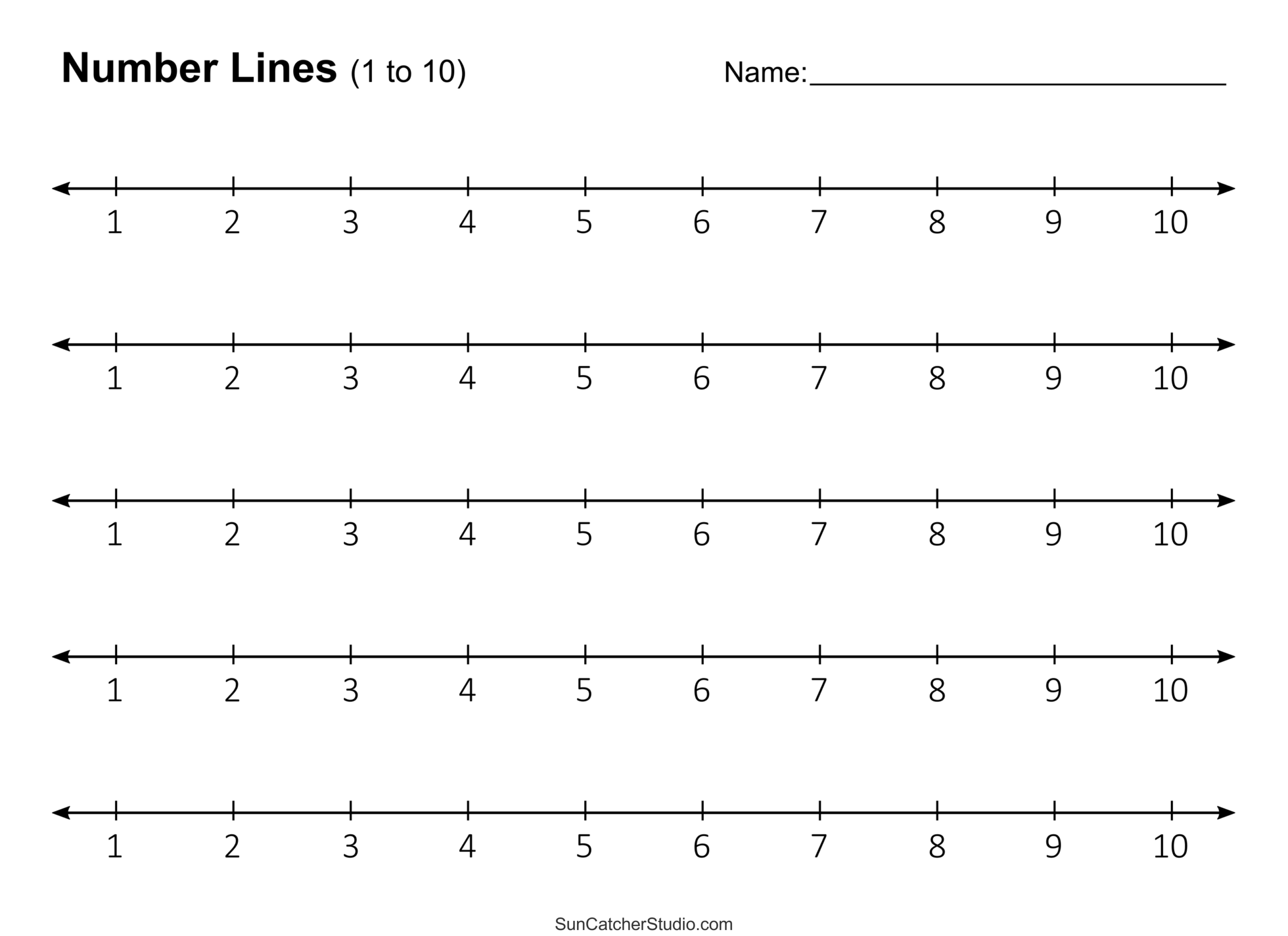 Number Lines Integers Decimals Blank Missing Numbers Free Number Lines Integers Decimals Blank Missing Numbers Free