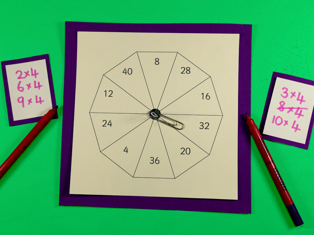 Number Spinner Templates With Learning Games free Printable