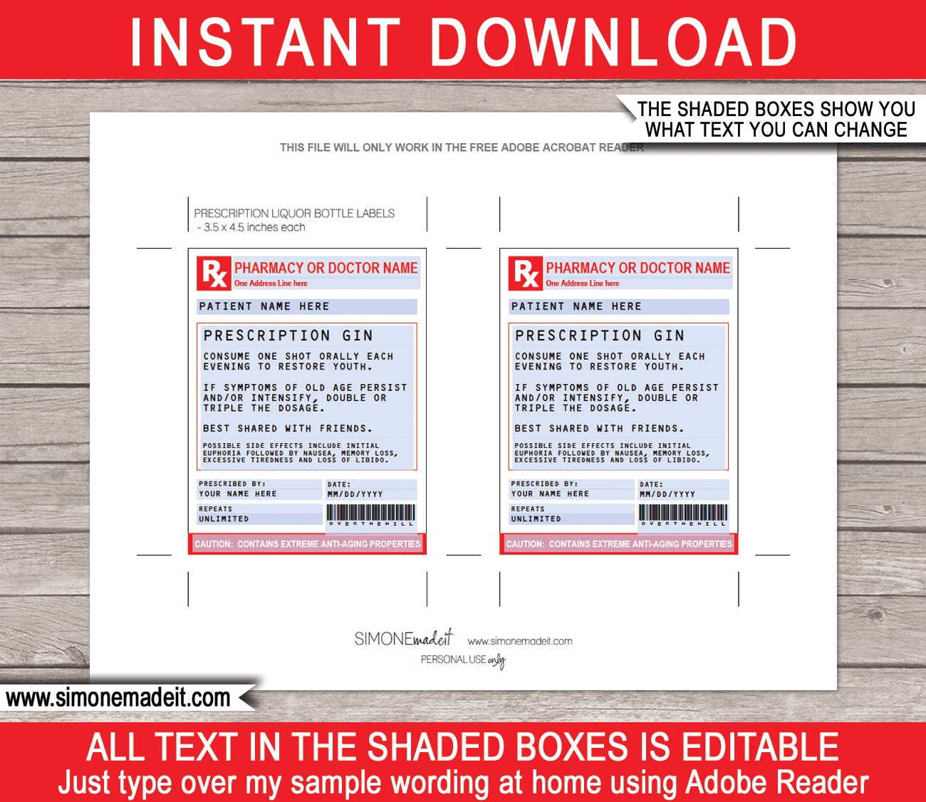 Free Printable Pharmacy Label Templates Free Printable Pharmacy Label Templates