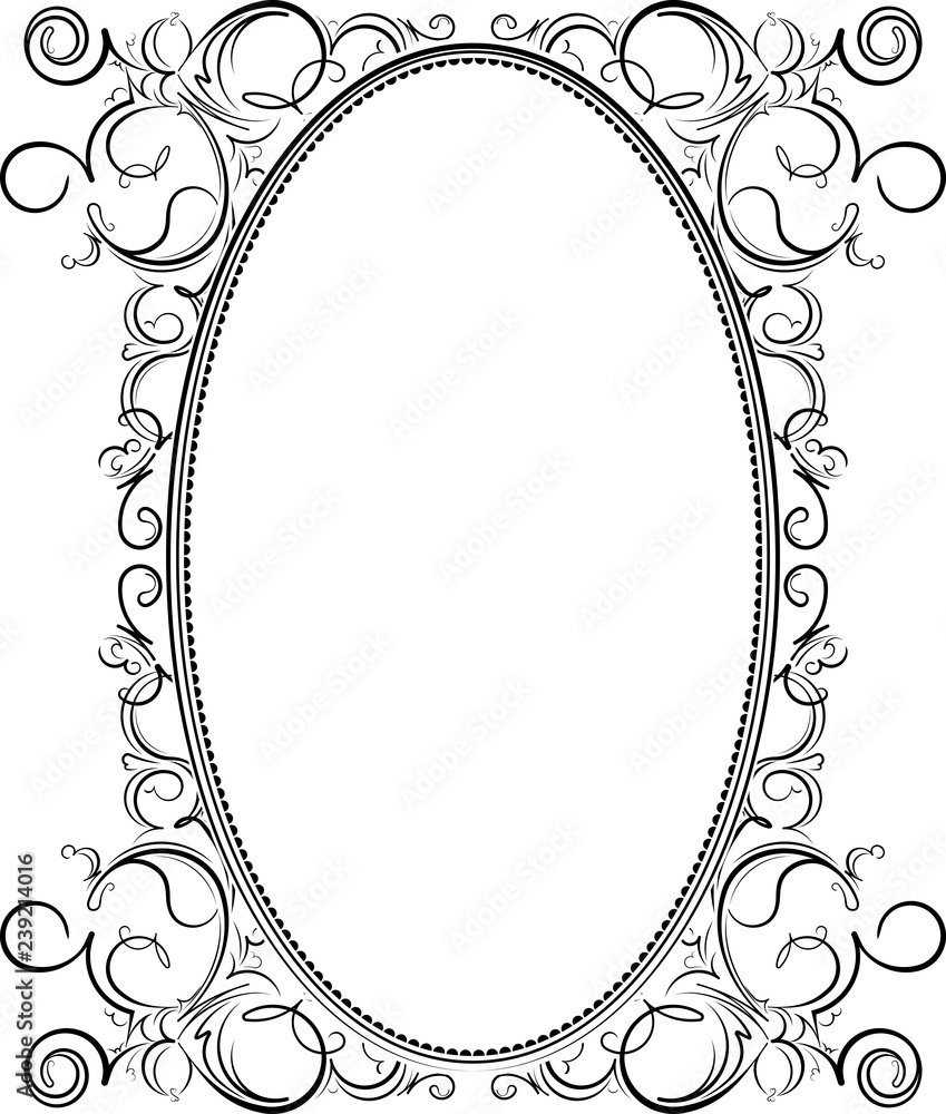 Free Printable Oval Picture Frame Template
