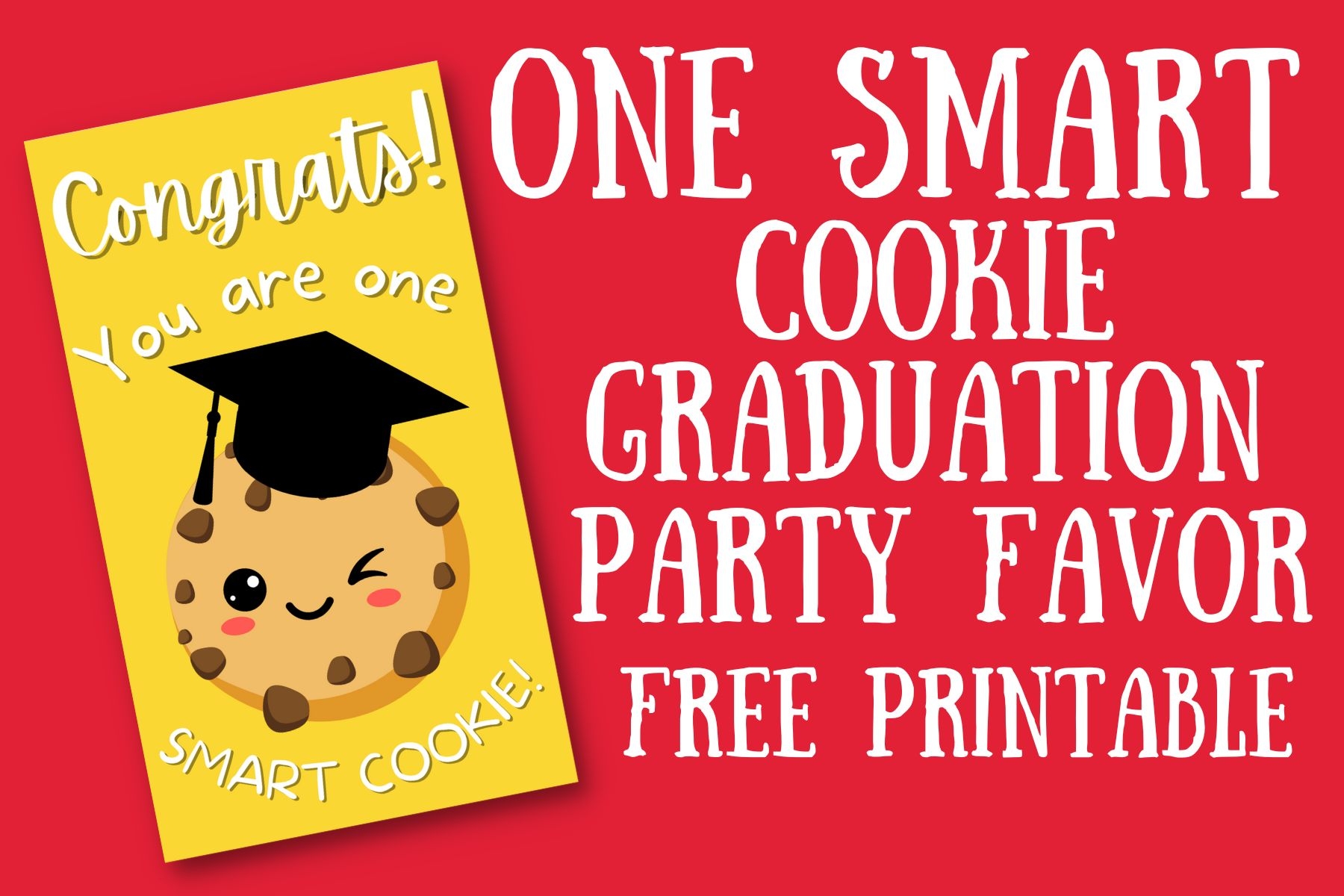 Free Printable One Smart Cookie Template