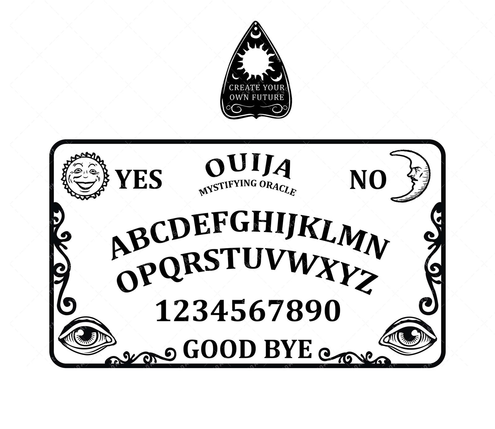 Ouija Board Stencil Paint Your Own Ouija Board With Ideal Worksheets Library