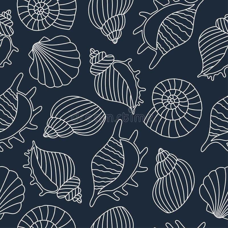 Free Printable Seashell Background Template