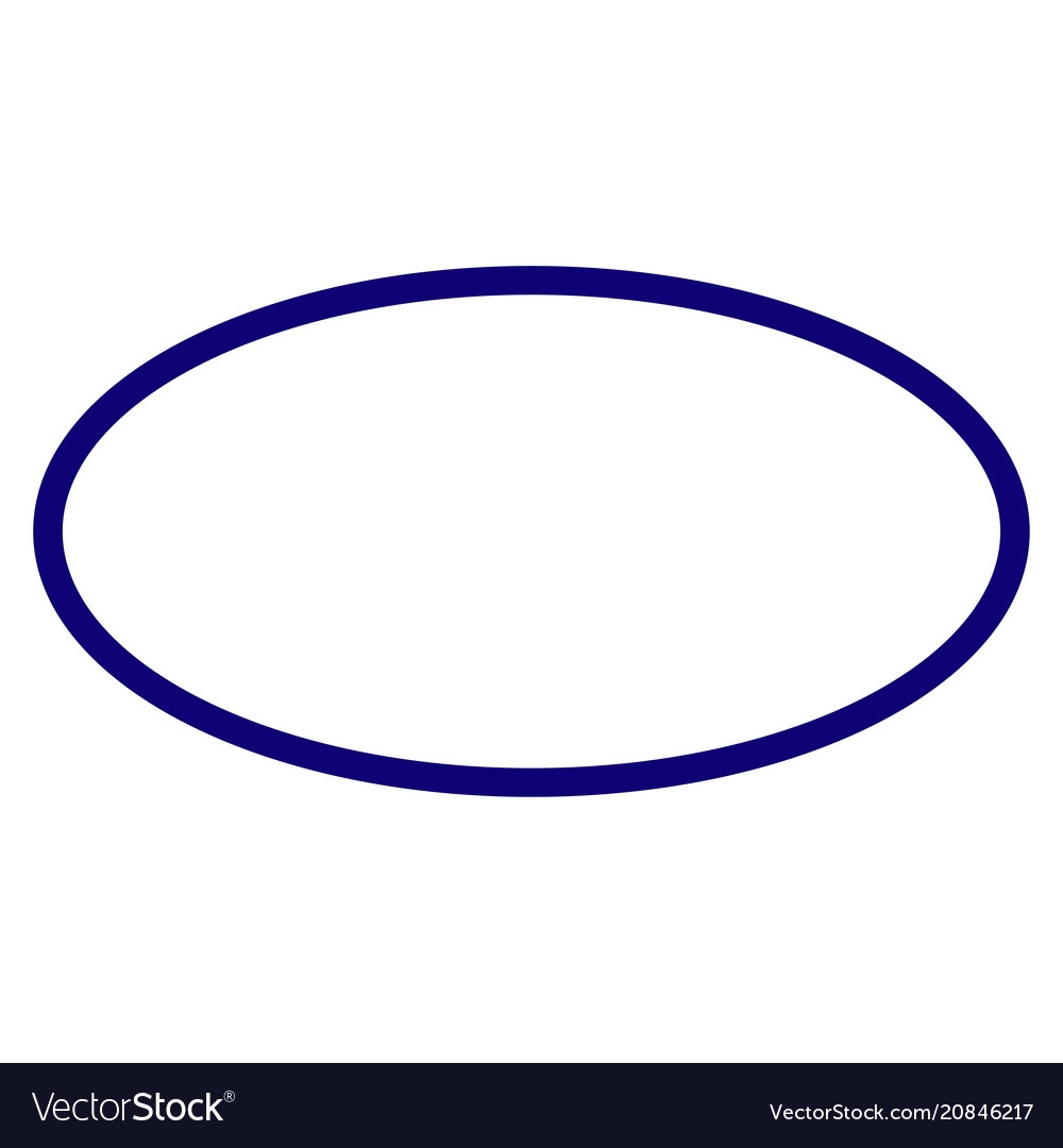 Oval Frame Template Royalty Free Vector Image VectorStock