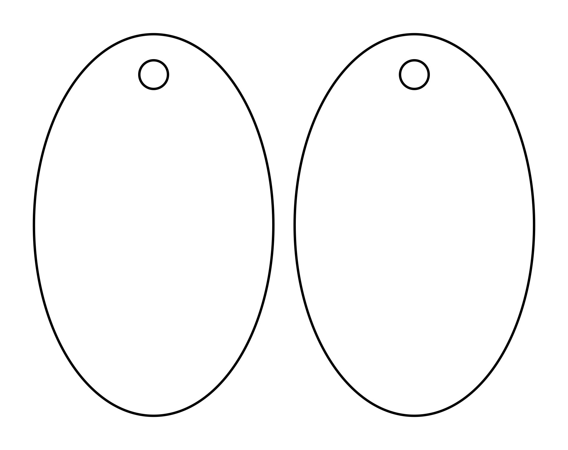 Oval Template 10 Free PDF Printables Printablee
