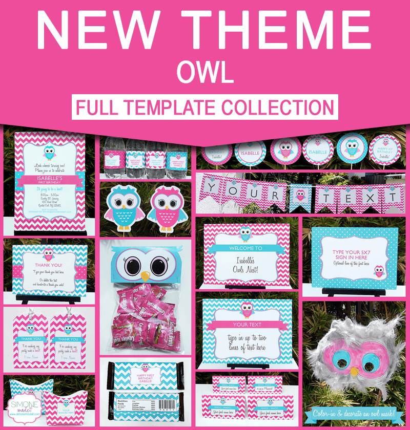 Owl Party Printables Owl Birthday Party Owl Invitations Owl Party Printables Owl Birthday Party Owl Invitations