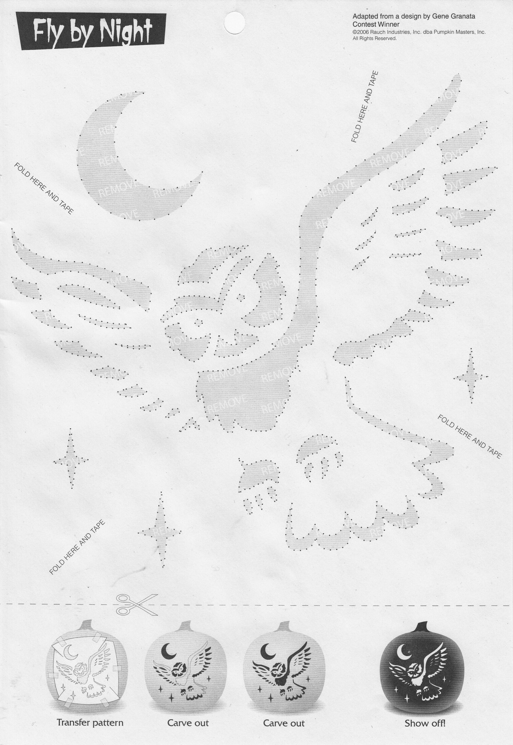 Free Printable Owl Pumpkin Template