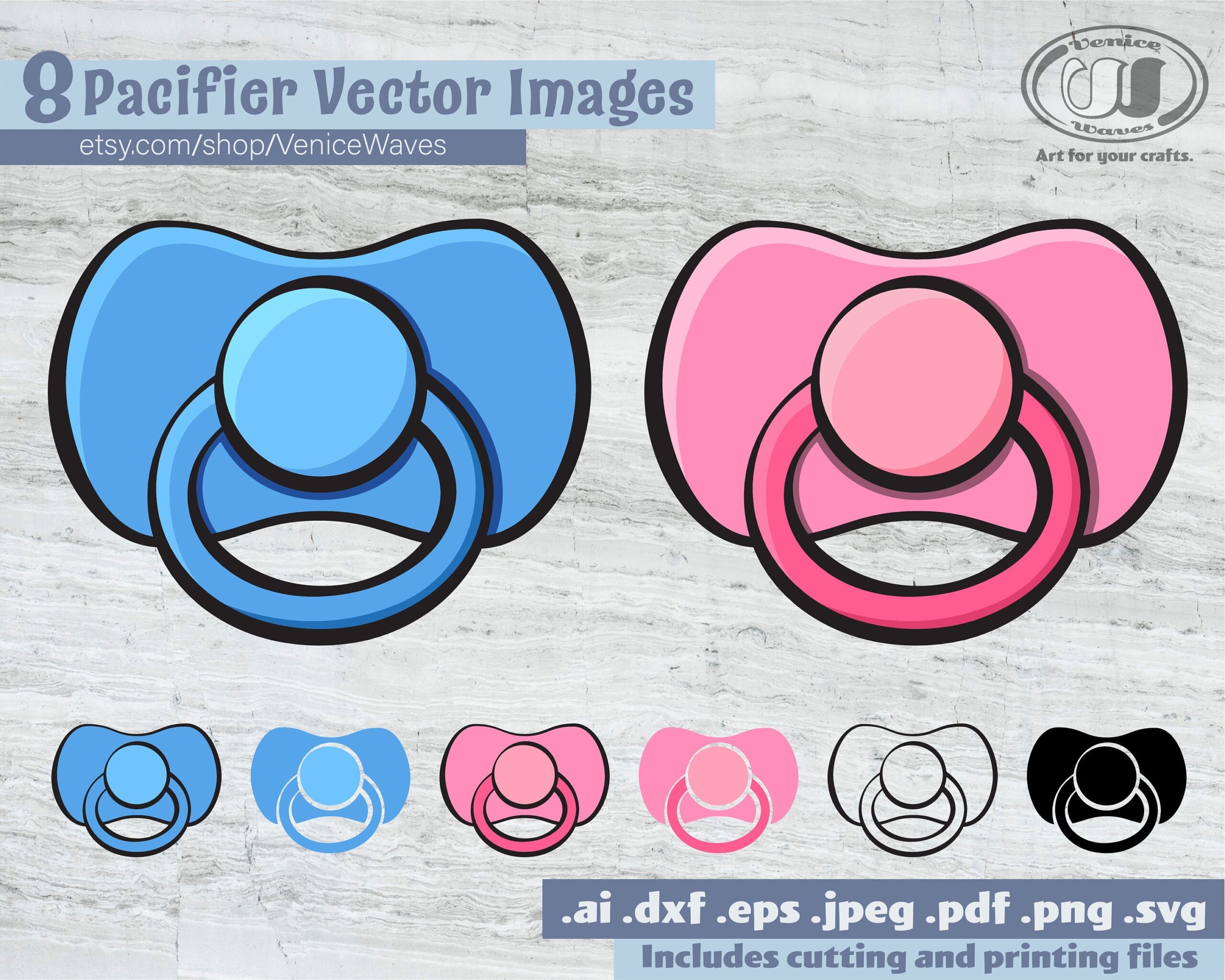 Pacifier SVG Pacifier Cut File Pacifier Clipart Pacifier PDF Pacifier Download Digital Download Instant Download Cricut Files Etsy