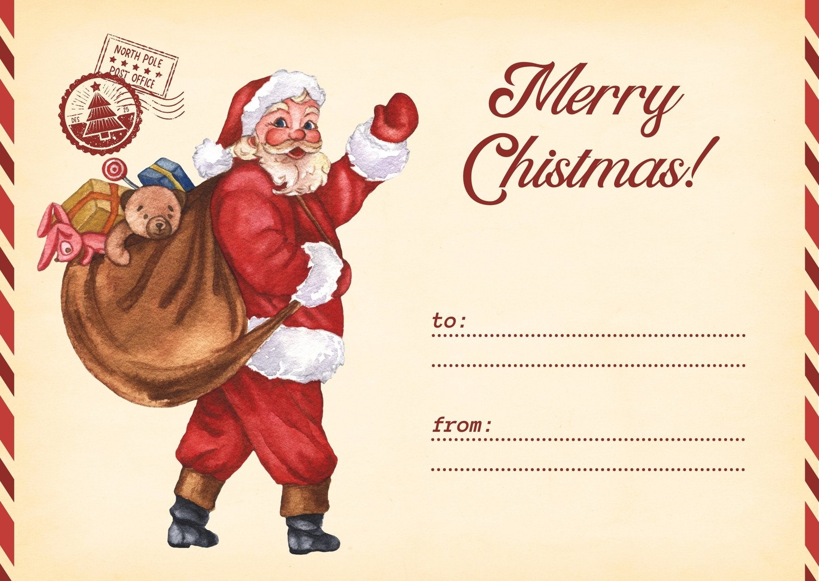 Page 8 Free Custom Printable Christmas Card Templates Canva