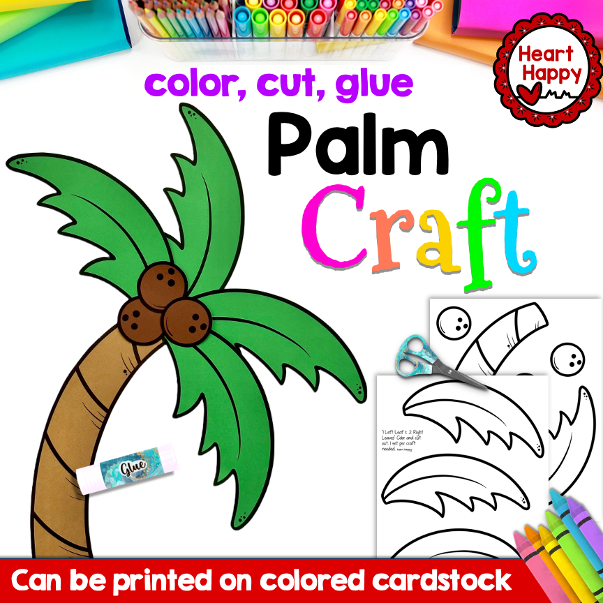 Palm Tree Craft Summer Craft Beach Craft Made By Teachers Palm Tree Craft Summer Craft Beach Craft Made By Teachers