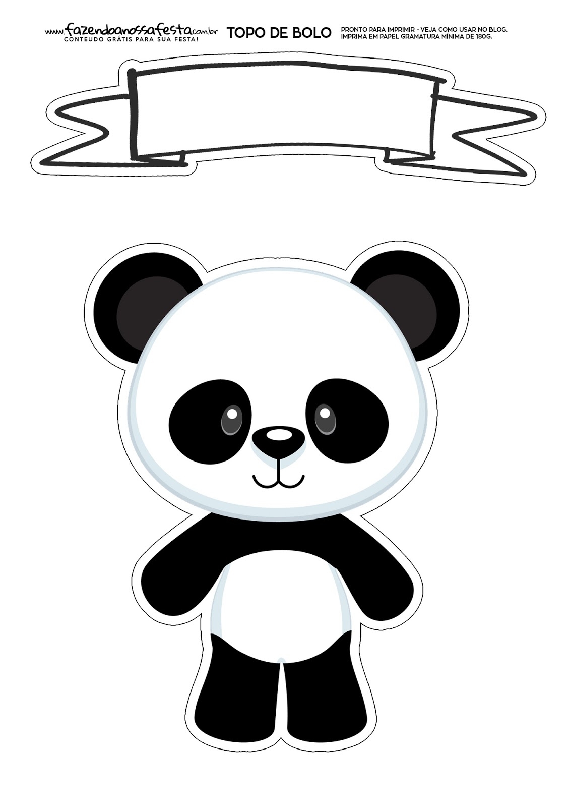 Panda Bear Free Printable Cake Toppers Oh My Baby Panda Bear Free Printable Cake Toppers Oh My Baby