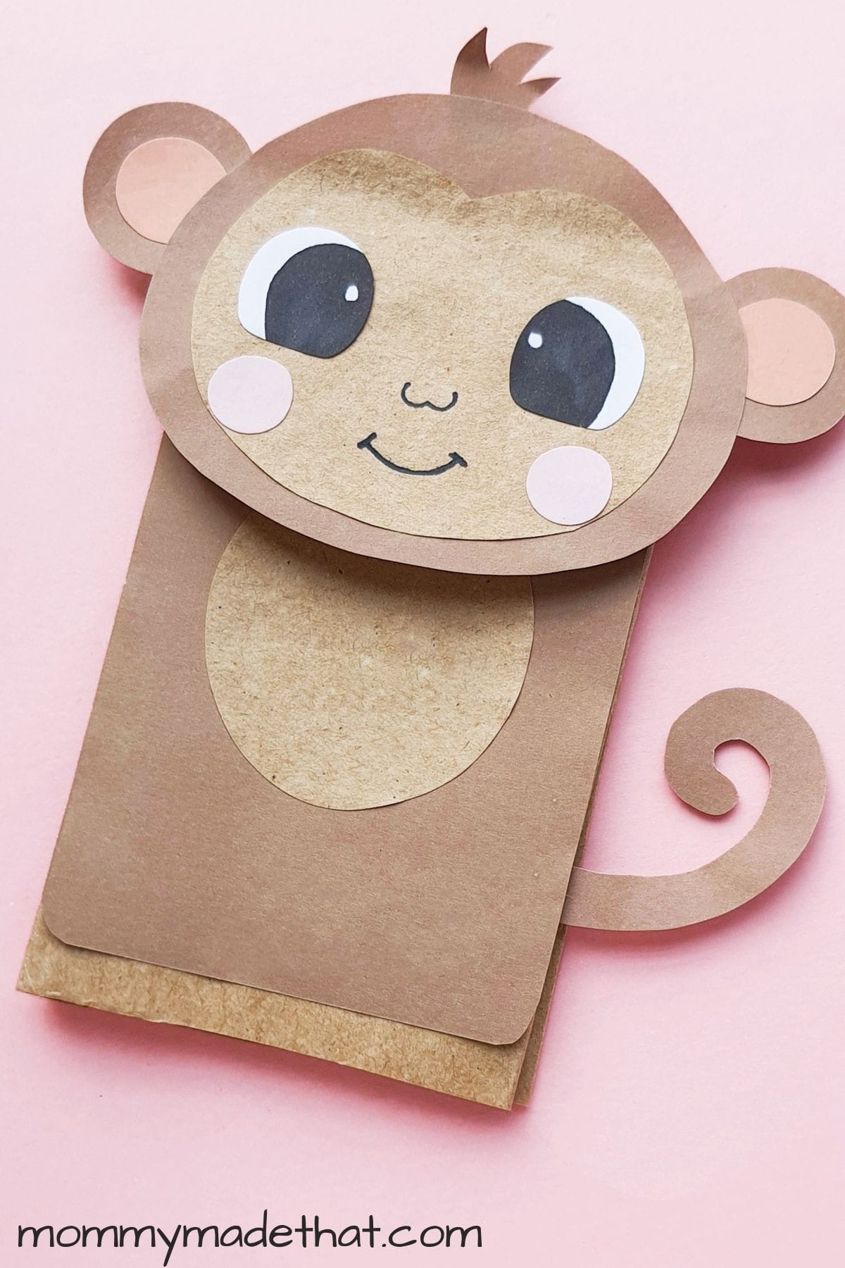 Paper Bag Monkey Puppet With Free Printable Craft Template Paper Bag Monkey Puppet With Free Printable Craft Template