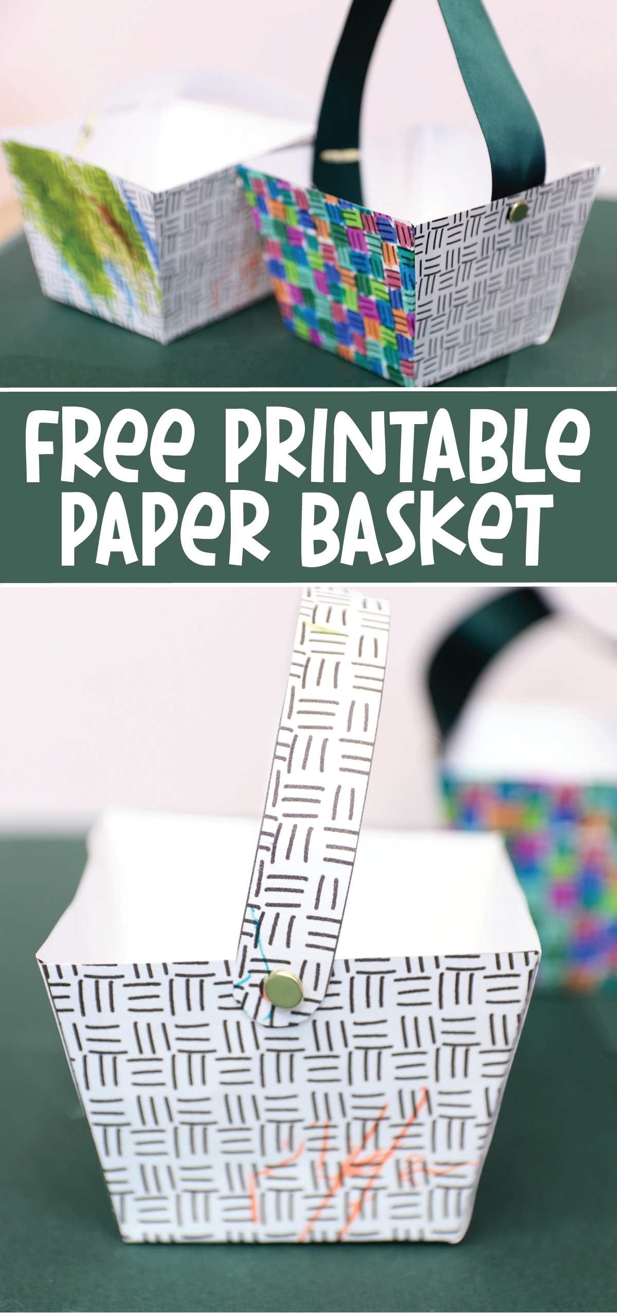 Free Printable Paper Basket Template