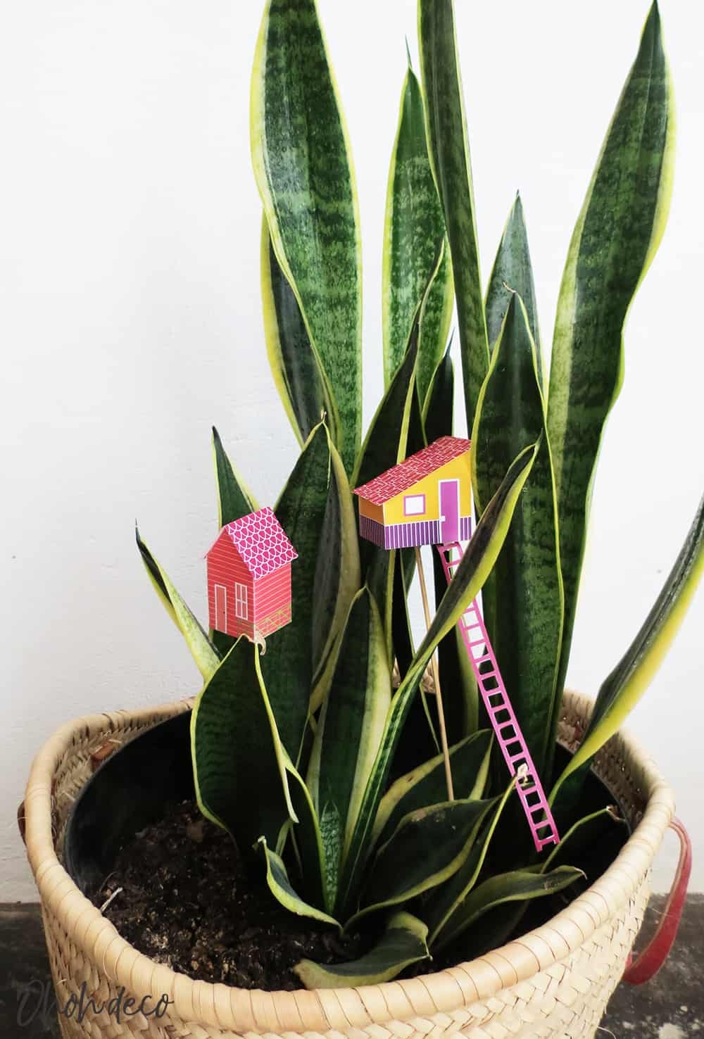 Paper House Printable To Decorate Your Planters Paper House Printable To Decorate Your Planters