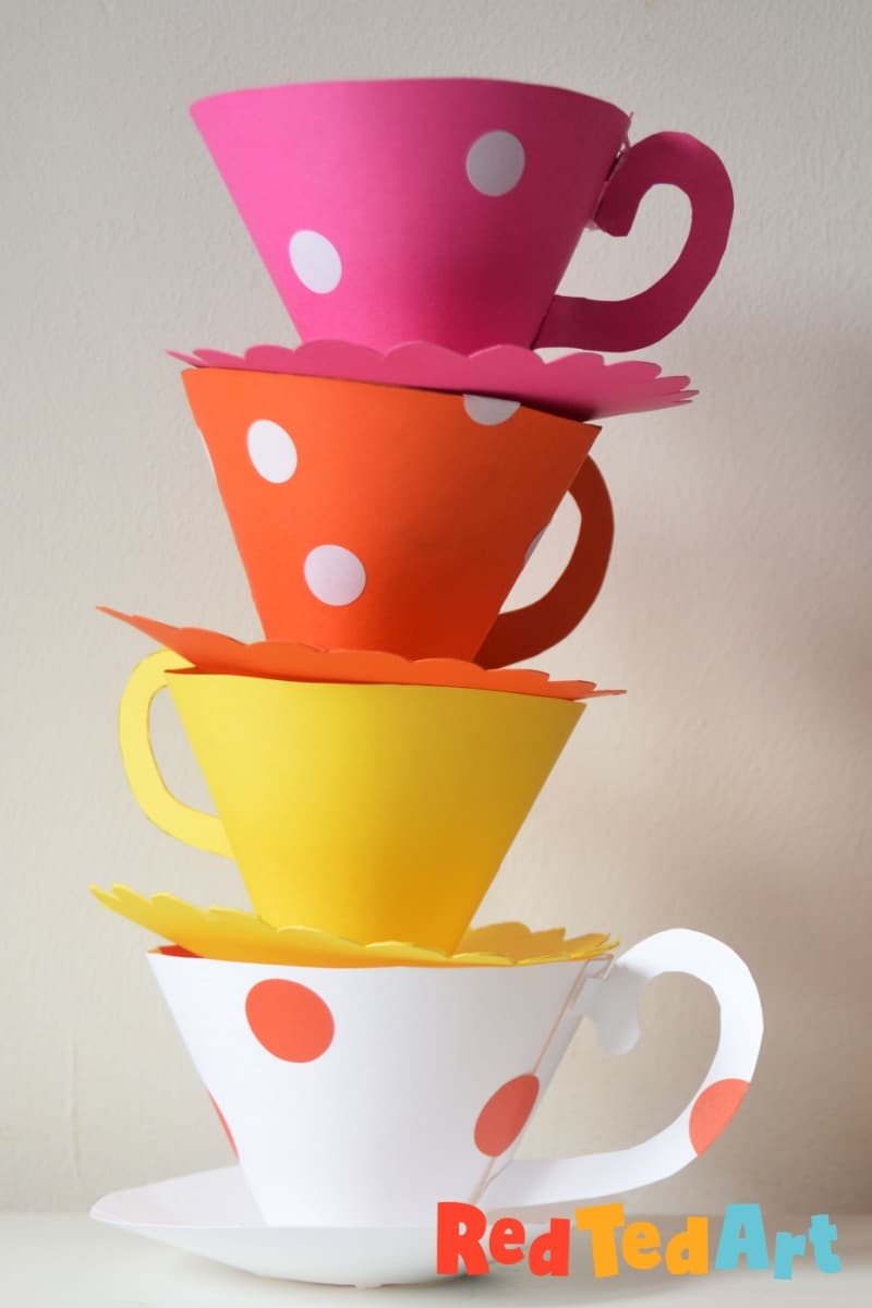 Free Printable Paper Tea Cup Template