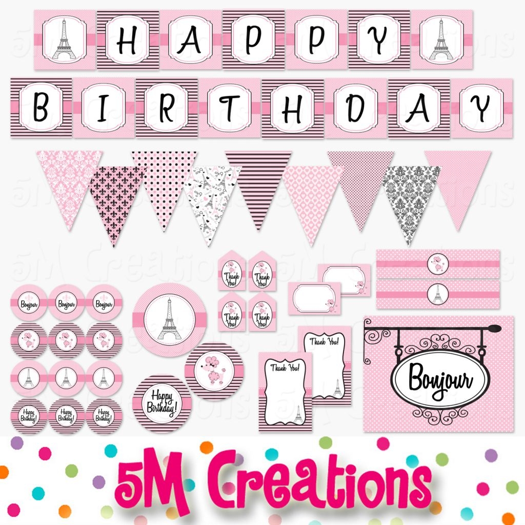 Paris Birthday Party 5M Creations Blog Paris Birthday Party 5M Creations Blog