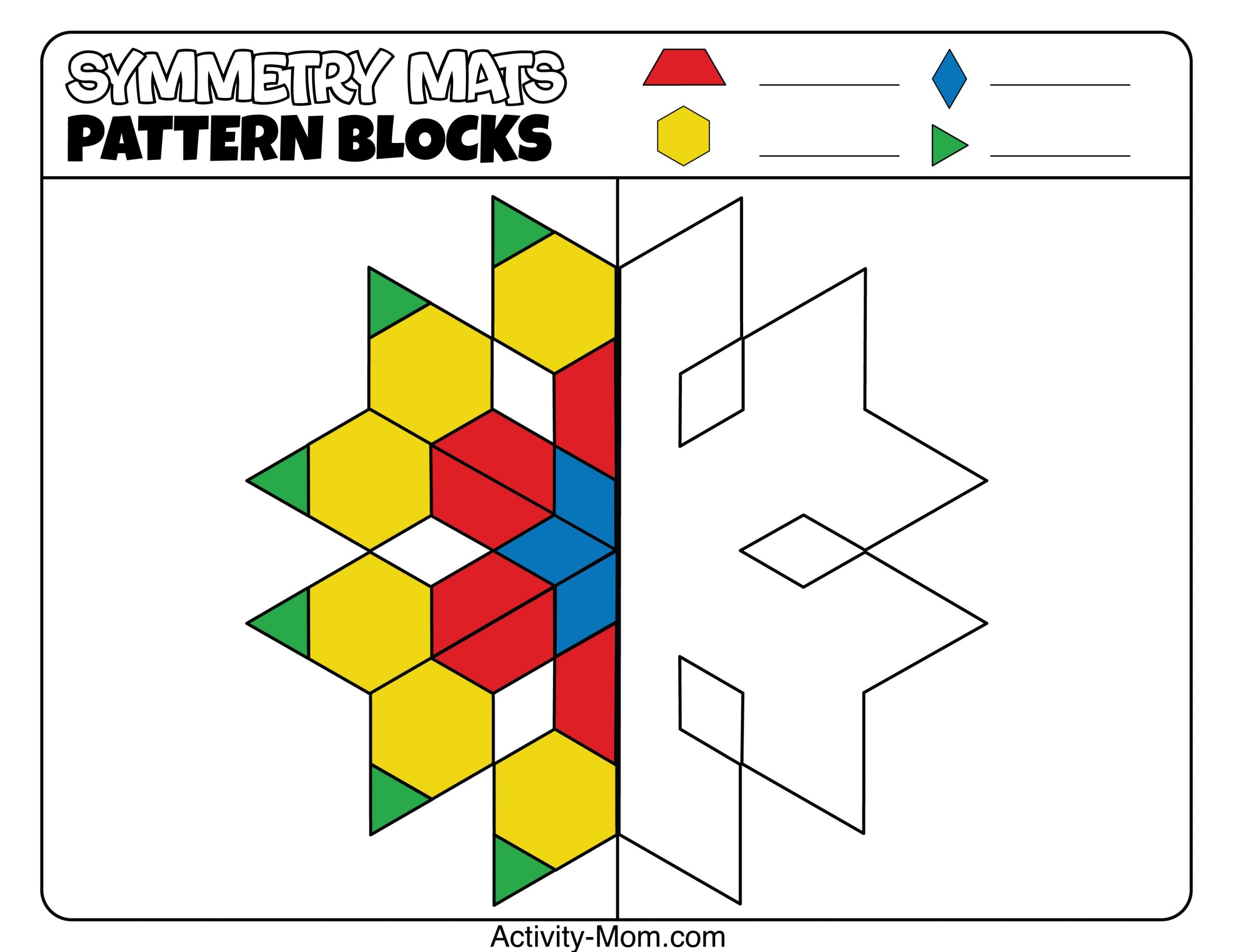 Free Printable Pattern Block Template