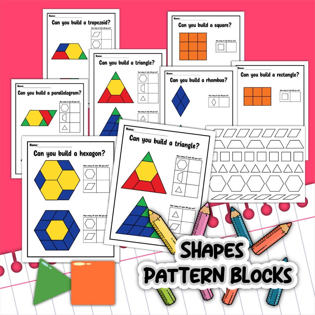 Pattern Block Printables For Shapes Teaching Mama Pattern Block Printables For Shapes Teaching Mama